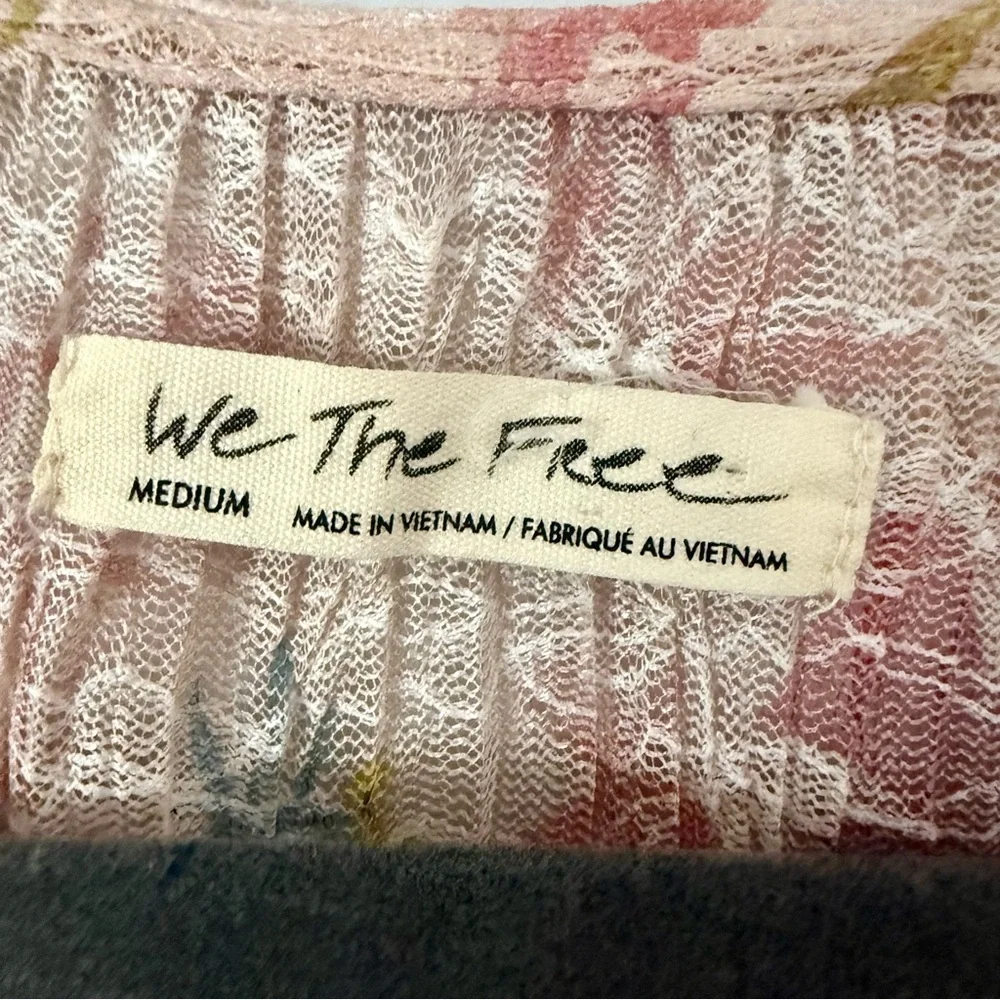 Free People We The Free Angelina Floral Lace Crop Top - Picture 3 of 5